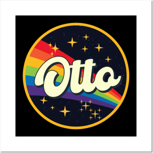 Otto // Rainbow In Space Vintage Style Posters and Art